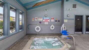 Indoor pool, outdoor pool