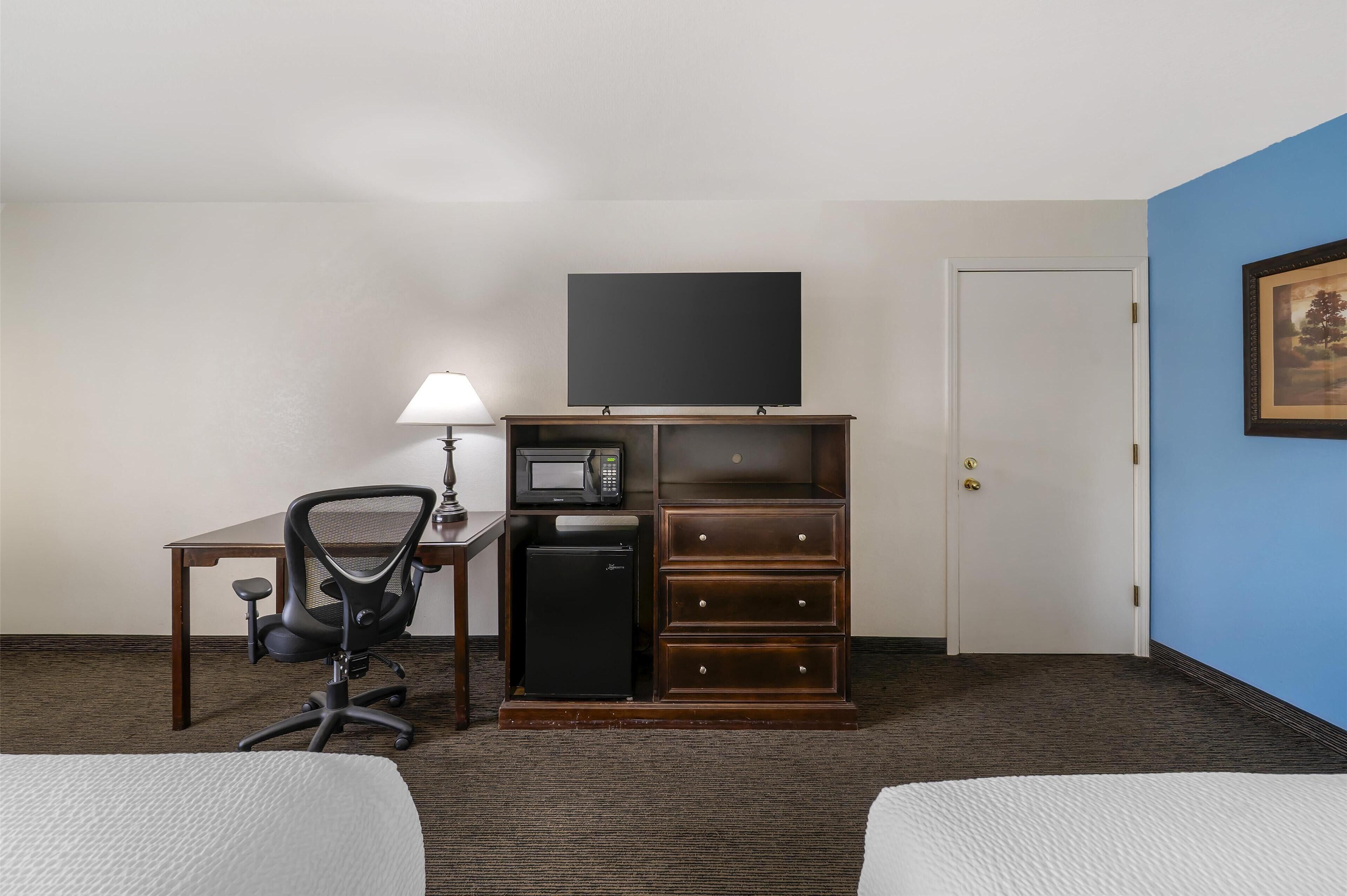 standard room, 2 queen beds, non smoking, refrigerator & microwave | pillow-top beds, iron/ironing board, rollaway beds, wifi