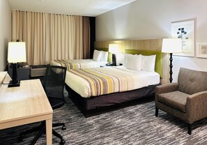 Studio Suite, 2 Queen Beds, Non Smoking | Desk, iron/ironing board, free WiFi, bed sheets - Country Inn & Suites by Radisson, San Jose International Airport, CA (San Jose)