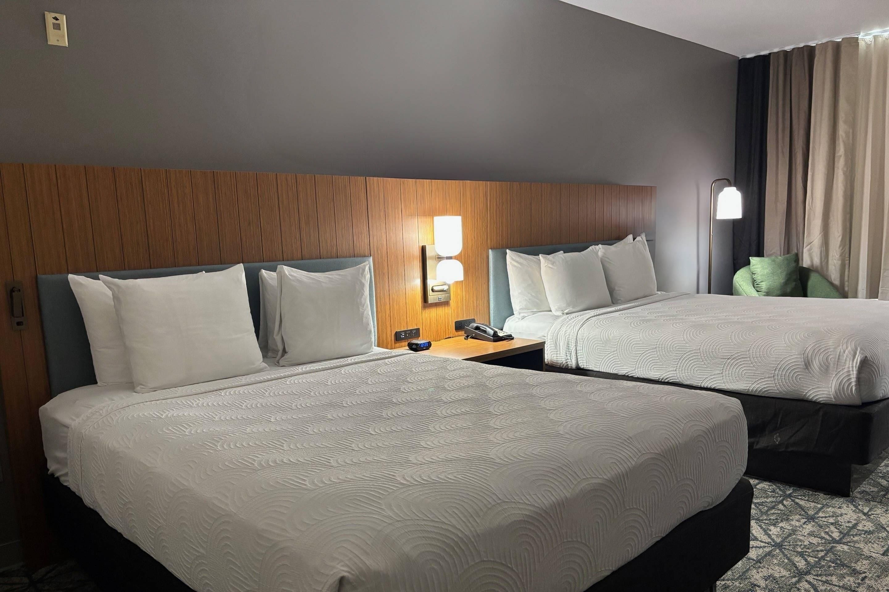 Suite, 2 Queen Beds, Non Smoking (Upgrade) | Desk, iron/ironing board, free WiFi, bed sheets