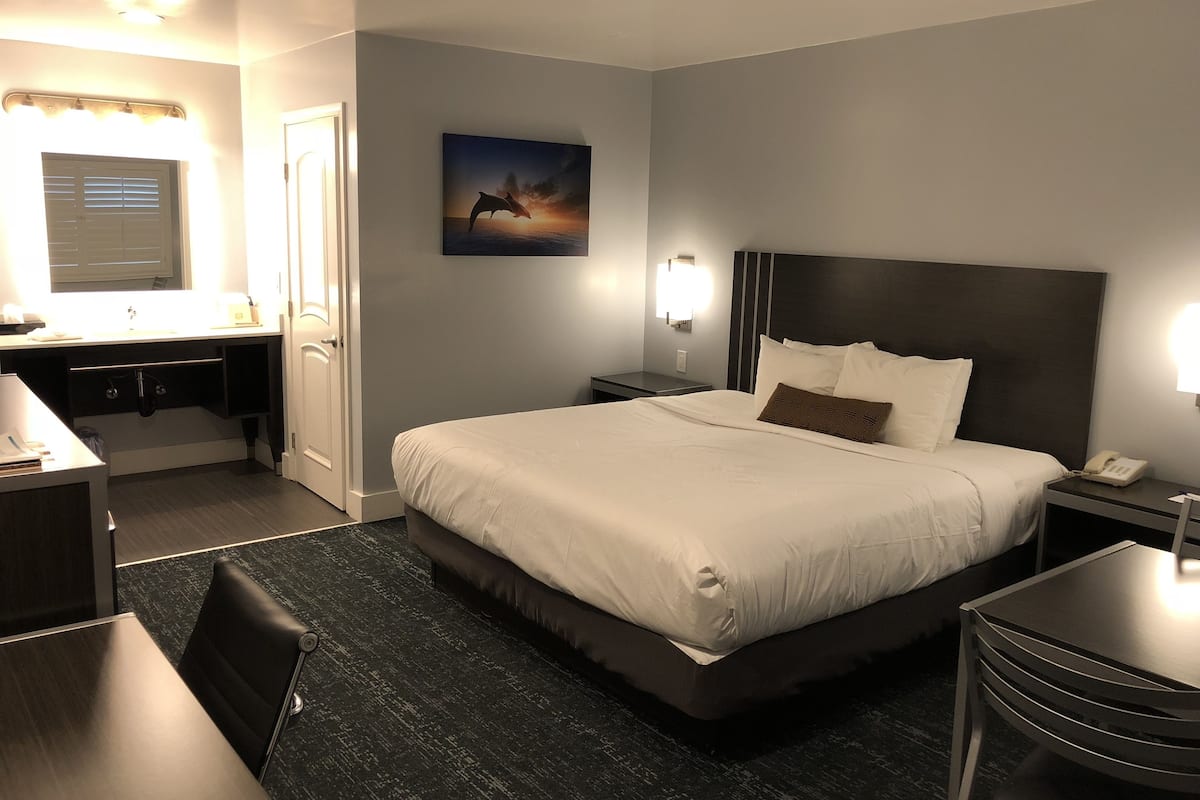 Deluxe Room, 1 King Bed | Desk, iron/ironing board, free WiFi, bed sheets