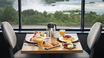 Daily buffet breakfast (CAD 34.95 per person)