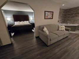 Honeymoon Suite, 1 King Bed with Sofa bed, Non Smoking | Laptop workspace, iron/ironing board, travel crib, free WiFi