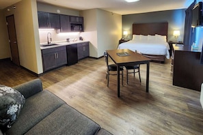 Laptop workspace, iron/ironing board, travel crib, free WiFi
