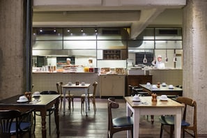 Daily buffet breakfast (EUR 18 per person)