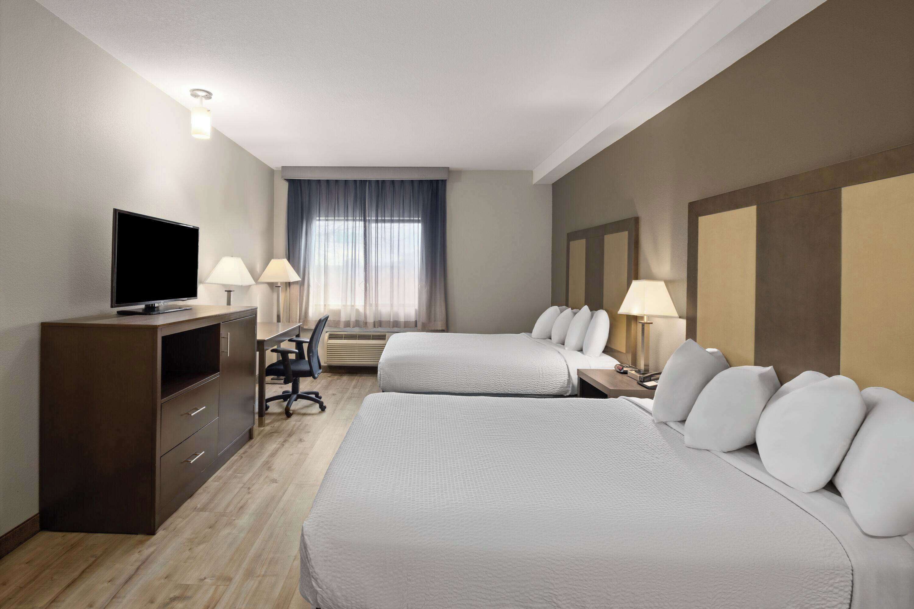 room, 2 queen beds, accessible, non smoking (mobility, bathtub) | pillow-top beds, individually furnished, desk, laptop workspace