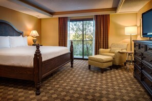 Suite, 1 très grand lit, balcon, vue lac | Literie de qualité supérieure, couette en duvet d'oie, surmatelas