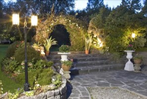 Outdoor wedding area