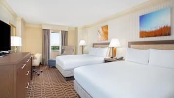 Premium bedding, pillowtop beds, in-room safe, desk