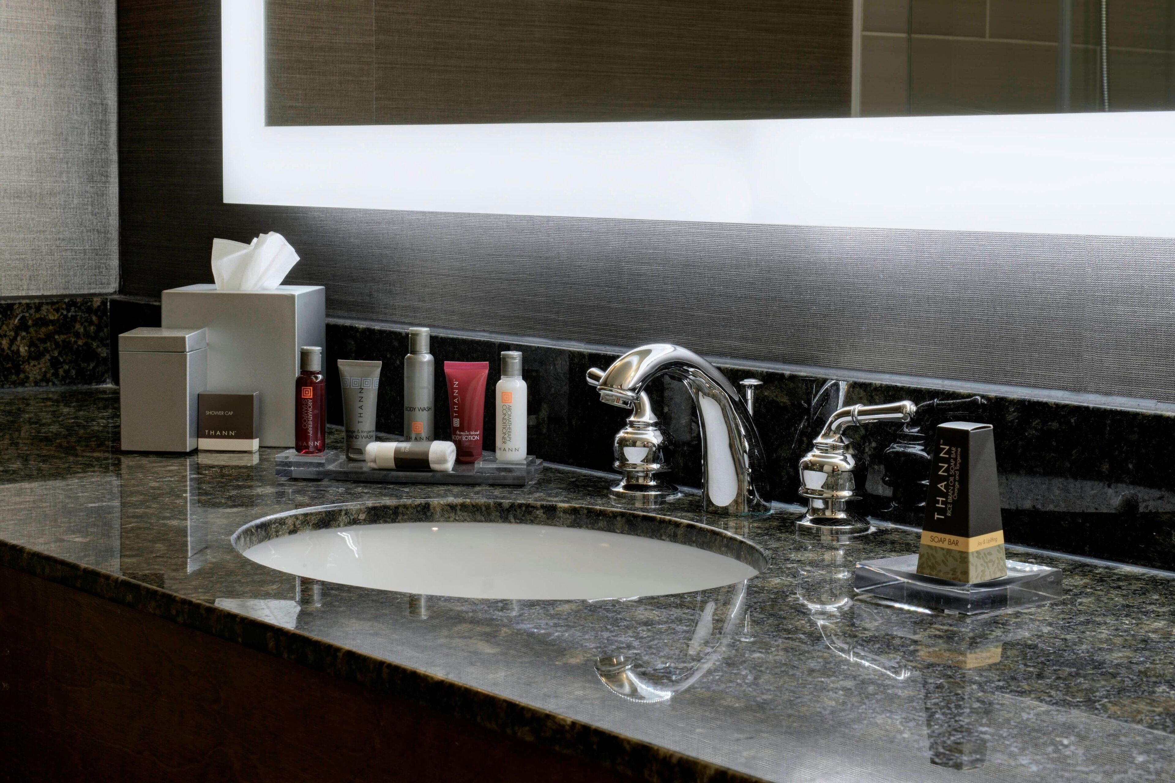 free toiletries, hair dryer, bathrobes, towels