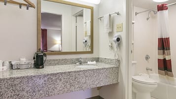 Towels, soap, shampoo, toilet paper