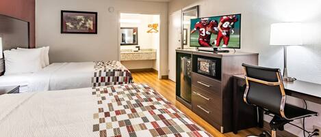 Blackout drapes, free cribs/infant beds, free WiFi, bed sheets