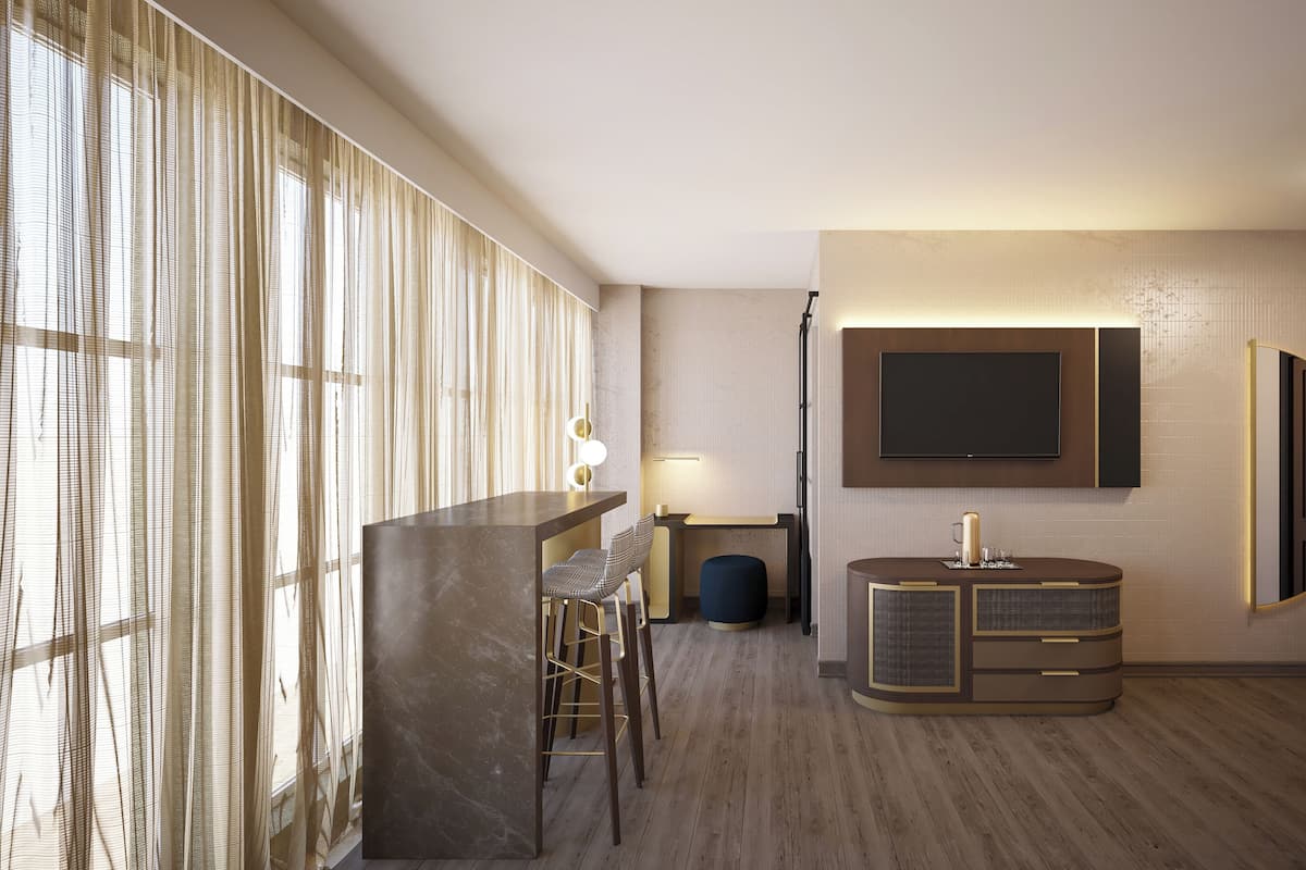 Habitación, 1 cama de matrimonio grande, terraza | Ropa de cama de alta calidad y colchones con acolchado adicional
