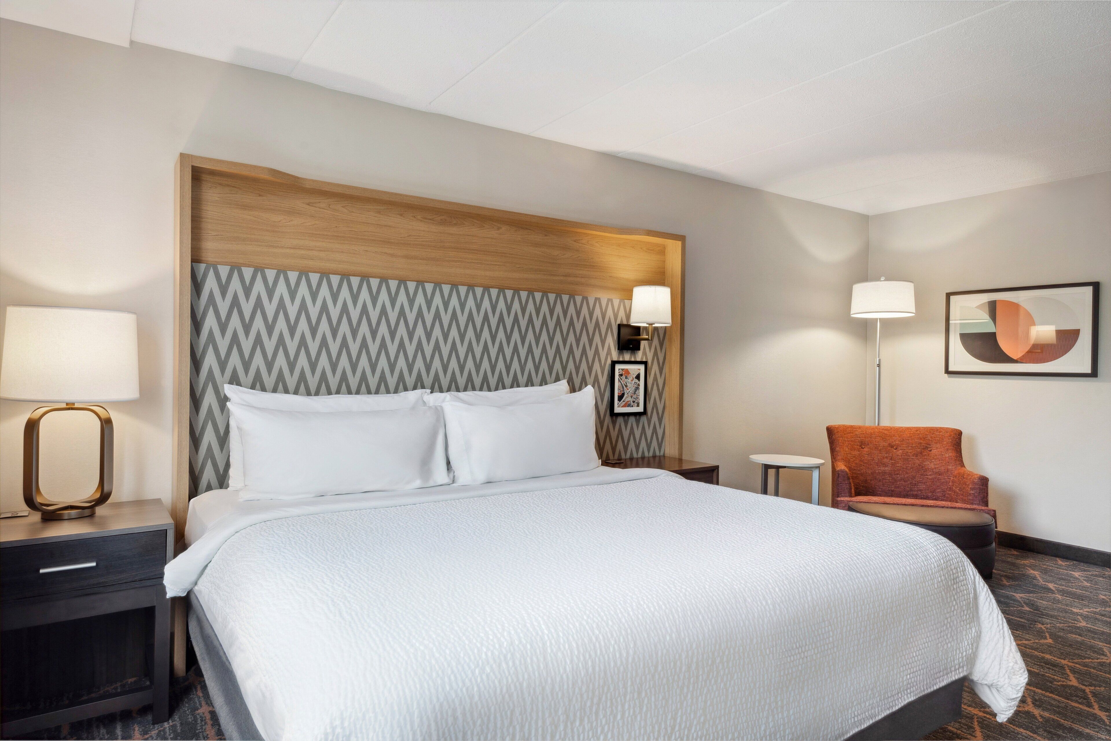 Individually furnished, blackout drapes, iron/ironing board