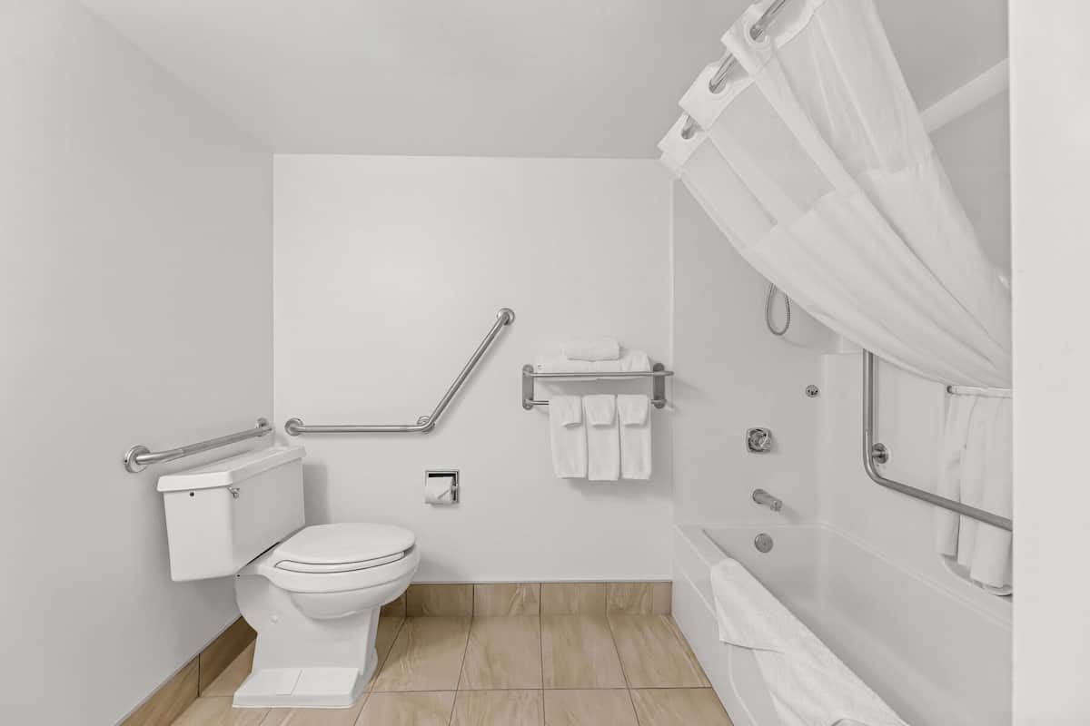 Room, 1 King Bed, Accessible, Non Smoking (Tub with Grab Bars) | Accessible bathroom