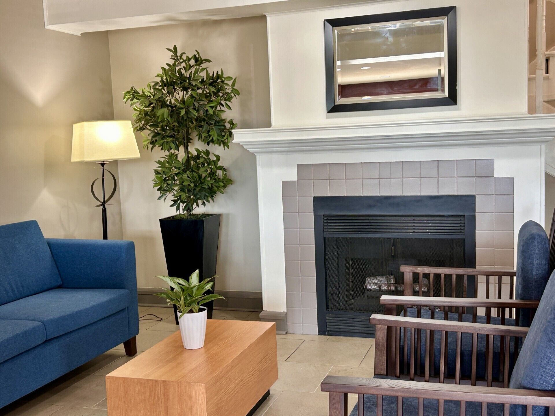 Sala de estar en el lobby