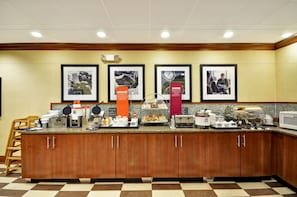 Free daily buffet breakfast