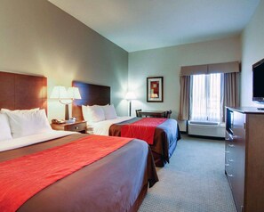 Standard Room, 2 Queen Beds, Non Smoking | In-room safe, blackout drapes, soundproofing, iron/ironing board - Comfort Inn & Suites Moss Point Pascagoula (Moss Point)