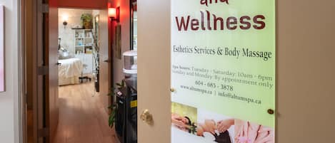 Body treatments, facials, manicures and pedicures