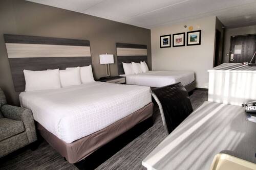 Room, 1 King Bed, Non Smoking | Desk, laptop workspace, blackout drapes, soundproofing