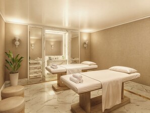 Behandelingskamers voor koppels, een sauna, een stoombad