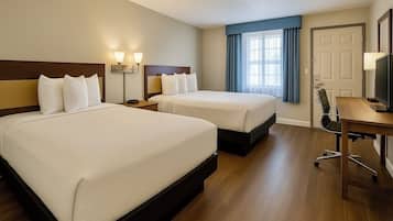 Double Room, 2 Double Beds | Desk, iron/ironing board, free cribs/infant beds, free WiFi