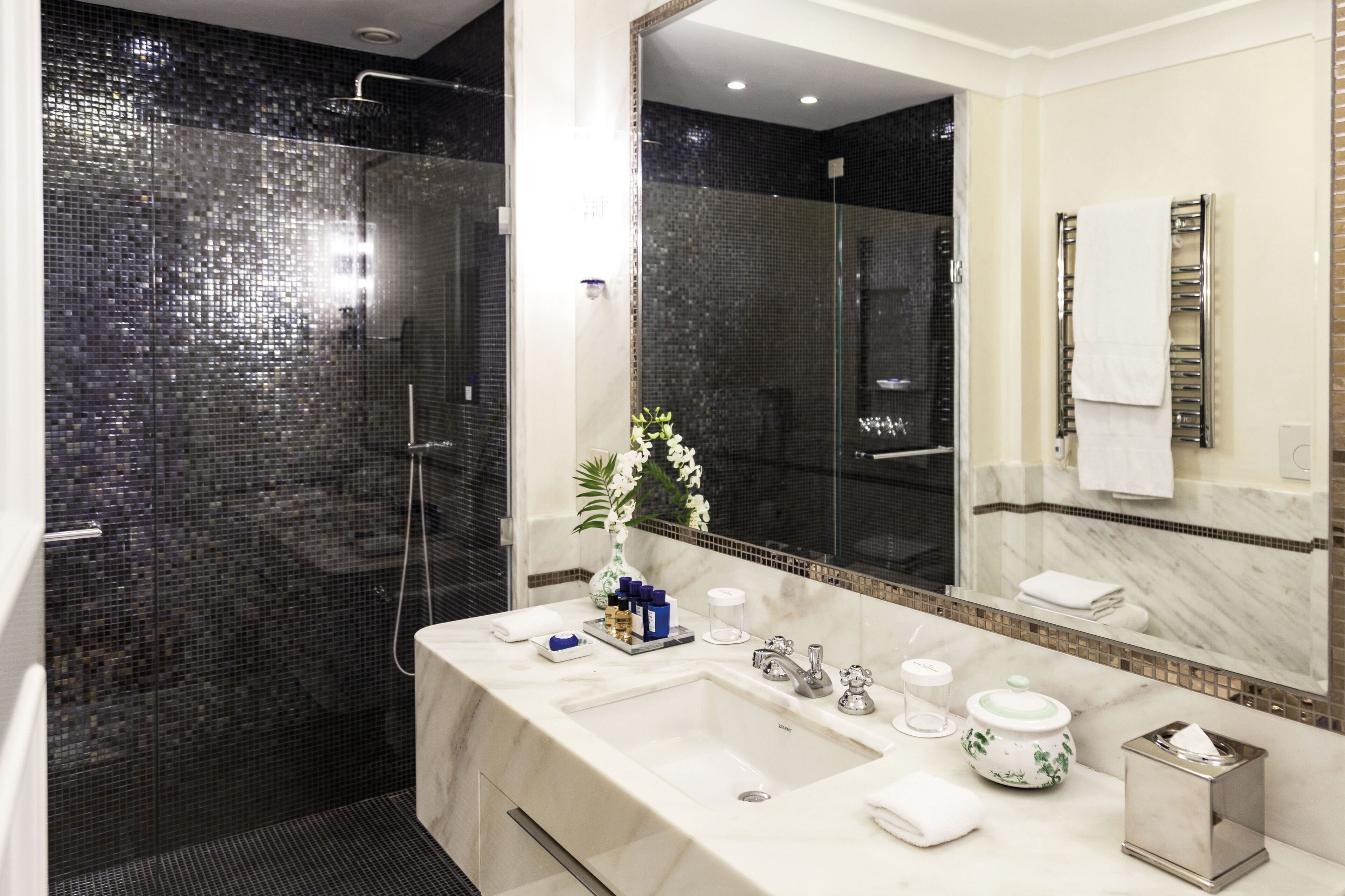 room, sea view (balcony or terrace) | bathroom | rainfall showerhead, hair dryer, bathrobes, slippers