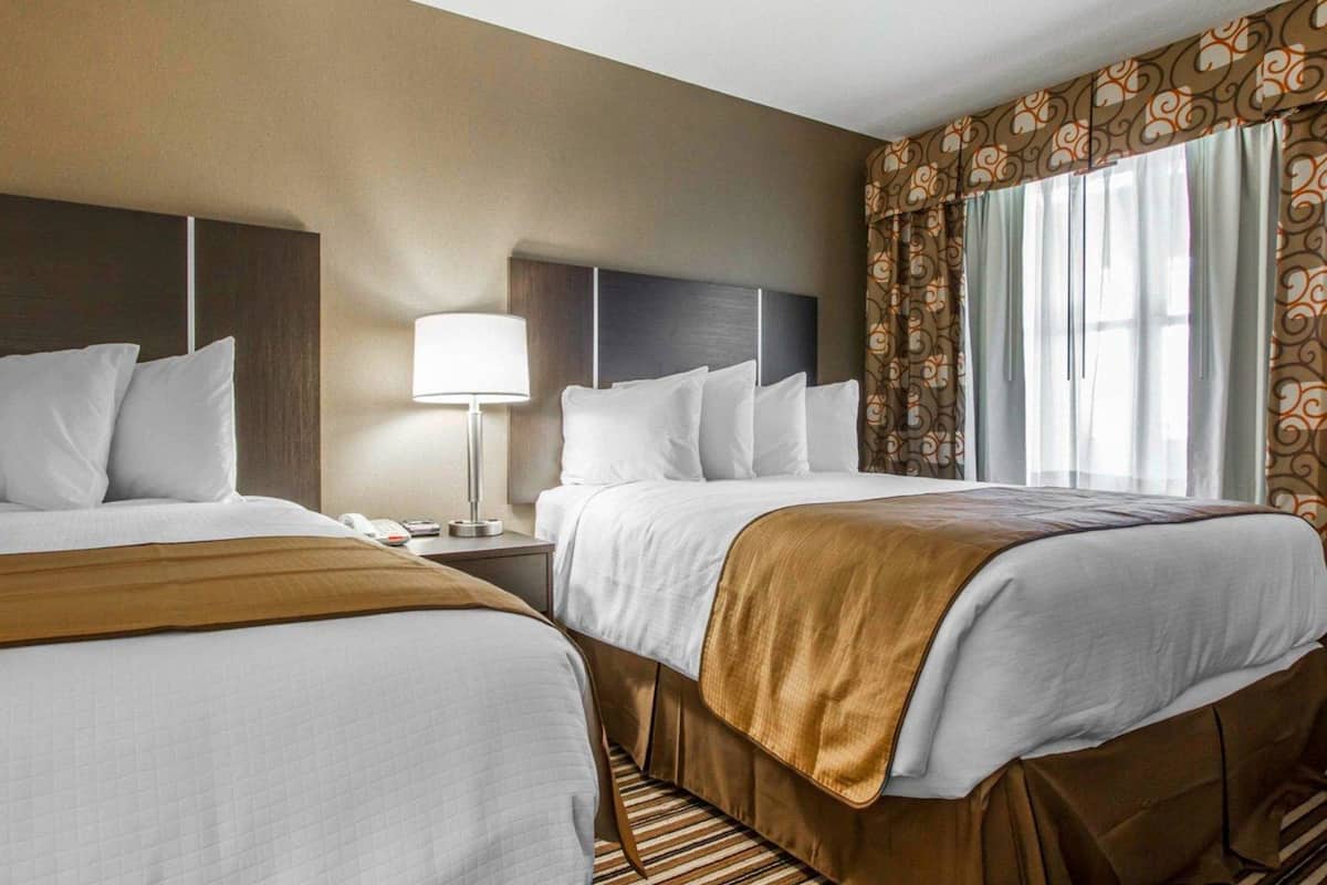 suite, multiple beds, non smoking | premium bedding, desk, iron/ironing board, free wifi