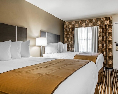 Hochwertige Bettwaren, Schreibtisch, Bügeleisen/Bügelbrett