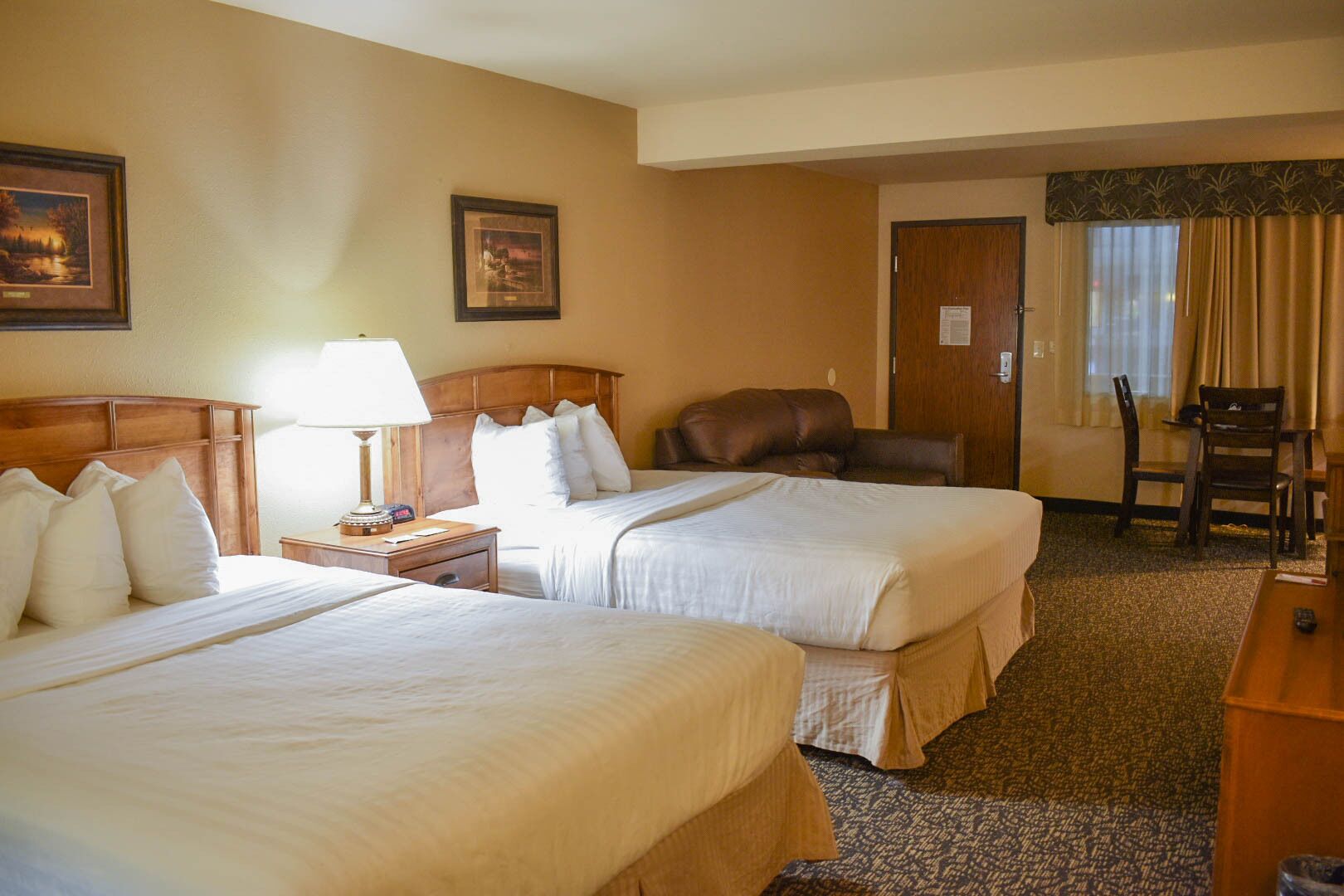 Deluxe Studio Suite, 2 Queen Beds, Non Smoking | 1 bedroom, in-room safe, desk, iron/ironing board