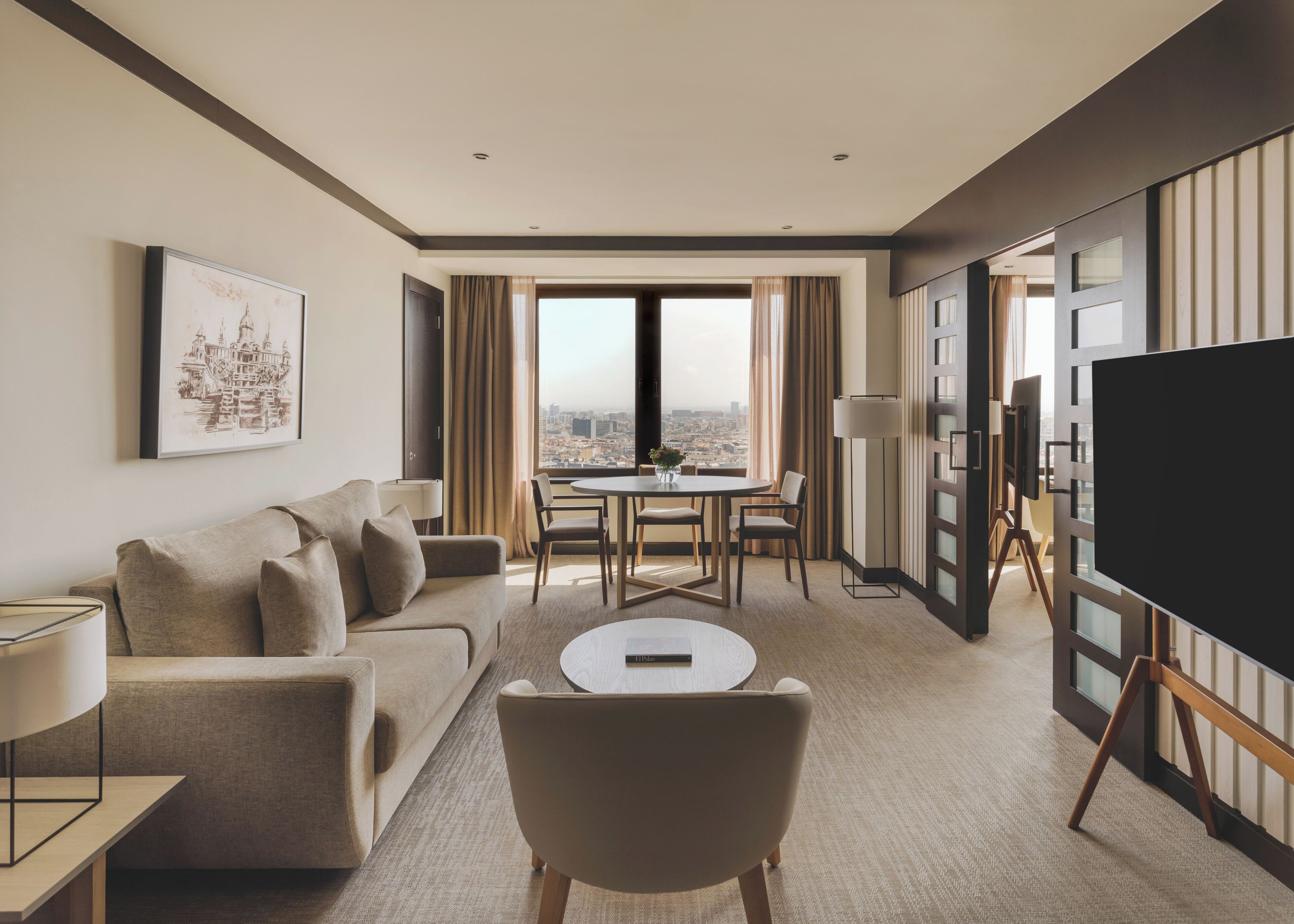 The Level Suite | Premium bedding, minibar, in-room safe, desk