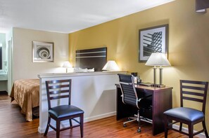 Suite, 1 King Bed, Non Smoking | Premium bedding, desk, blackout drapes, iron/ironing board