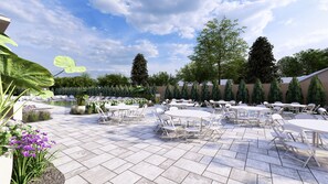 Breakfast, lunch and dinner served