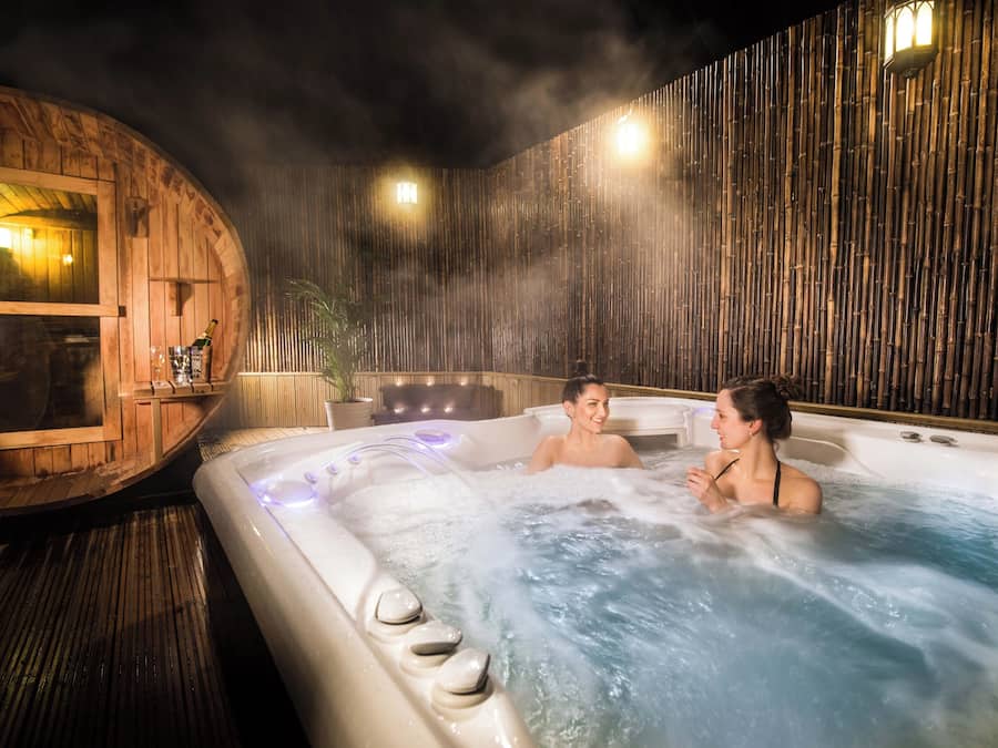 Badstue, boblebad og dampbad