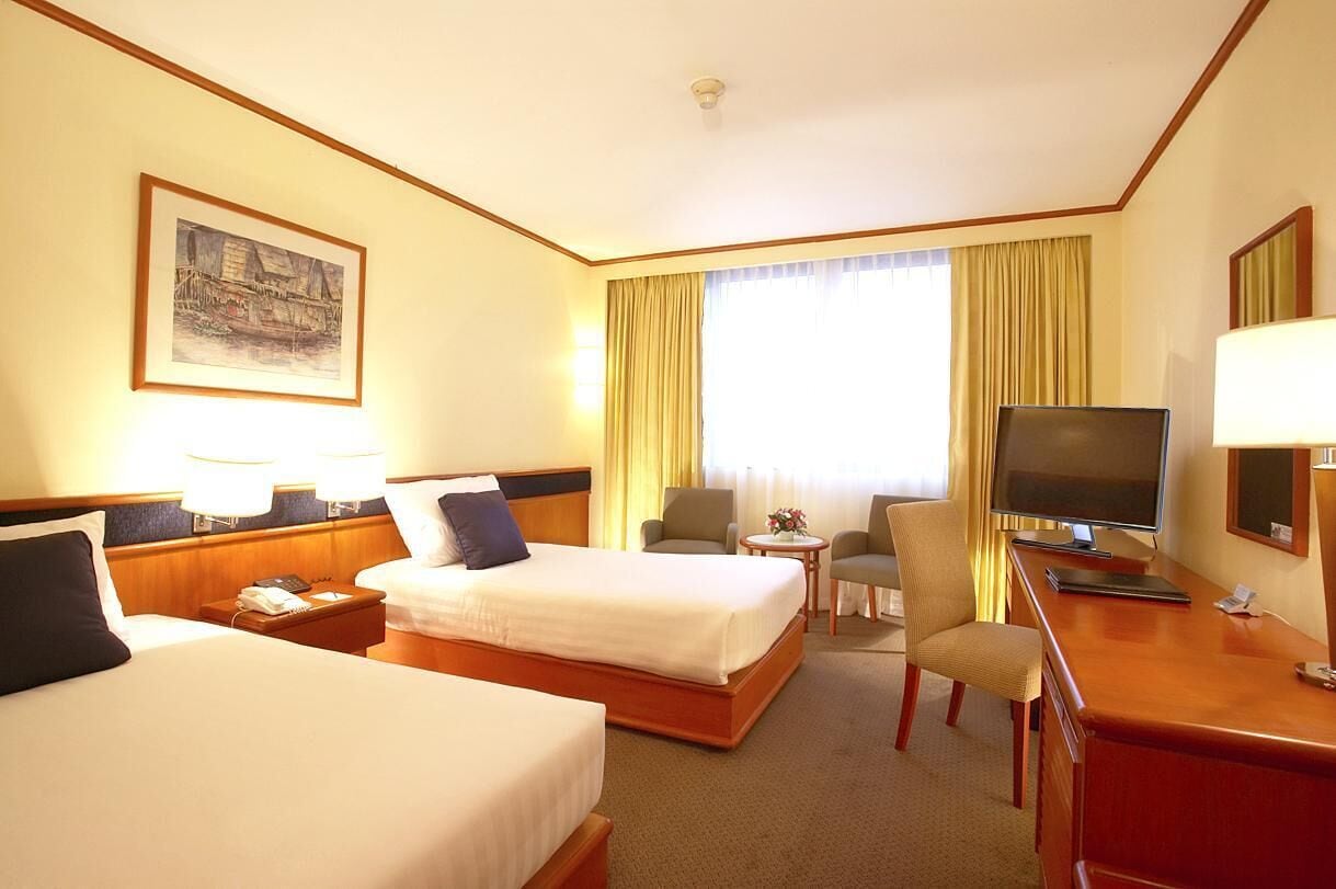 Habitación estándar con 2 camas individuales, 2 camas individuales | 1 dormitorio, minibar, caja fuerte y escritorio