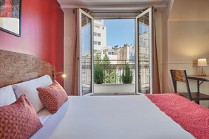 Classic Double Room, Balcony, Moulin Rouge view | 1 bedroom, in-room safe, desk, blackout curtains