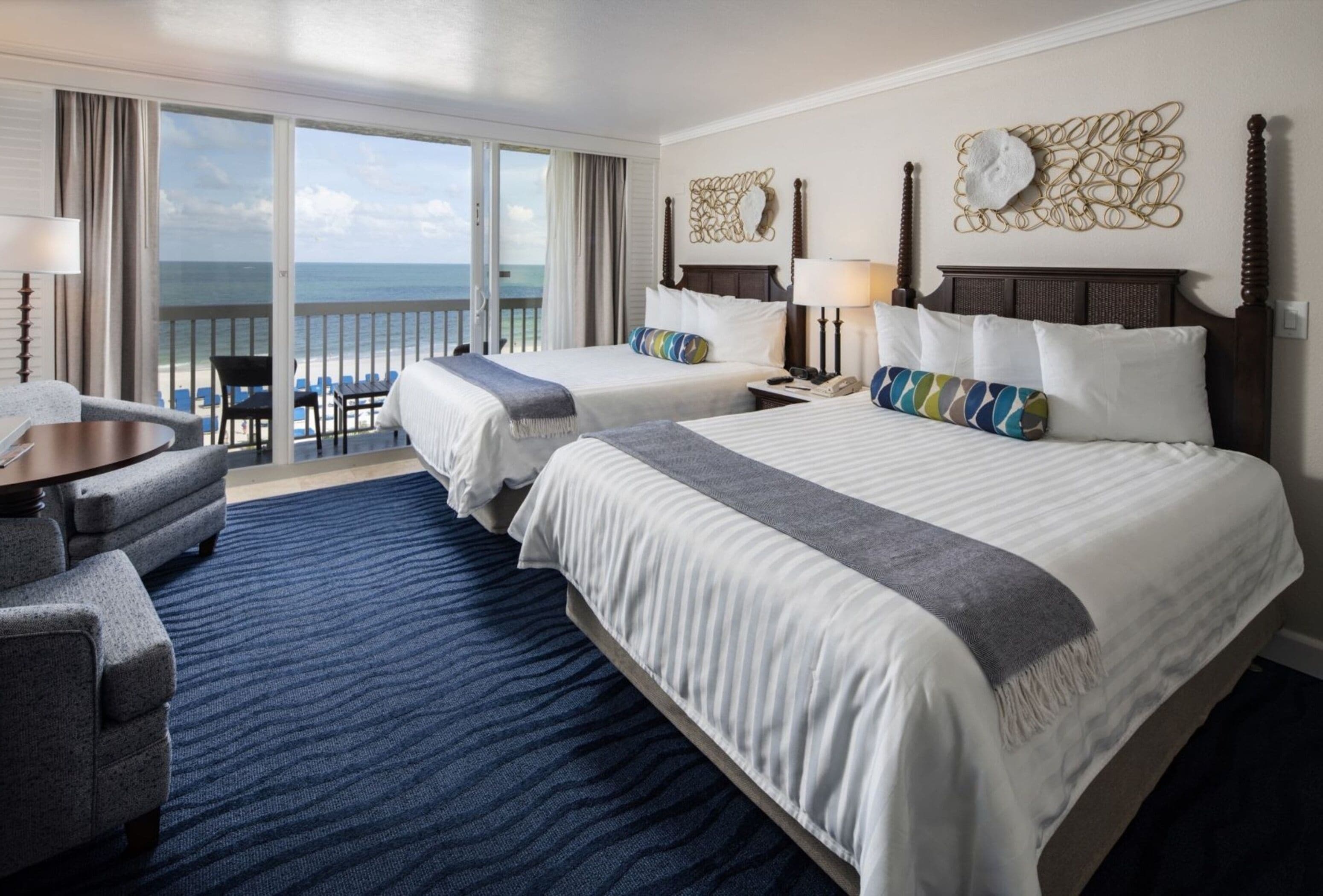 Gulf Front View with Balcony 2 Queen Beds | Ausblick vom Zimmer