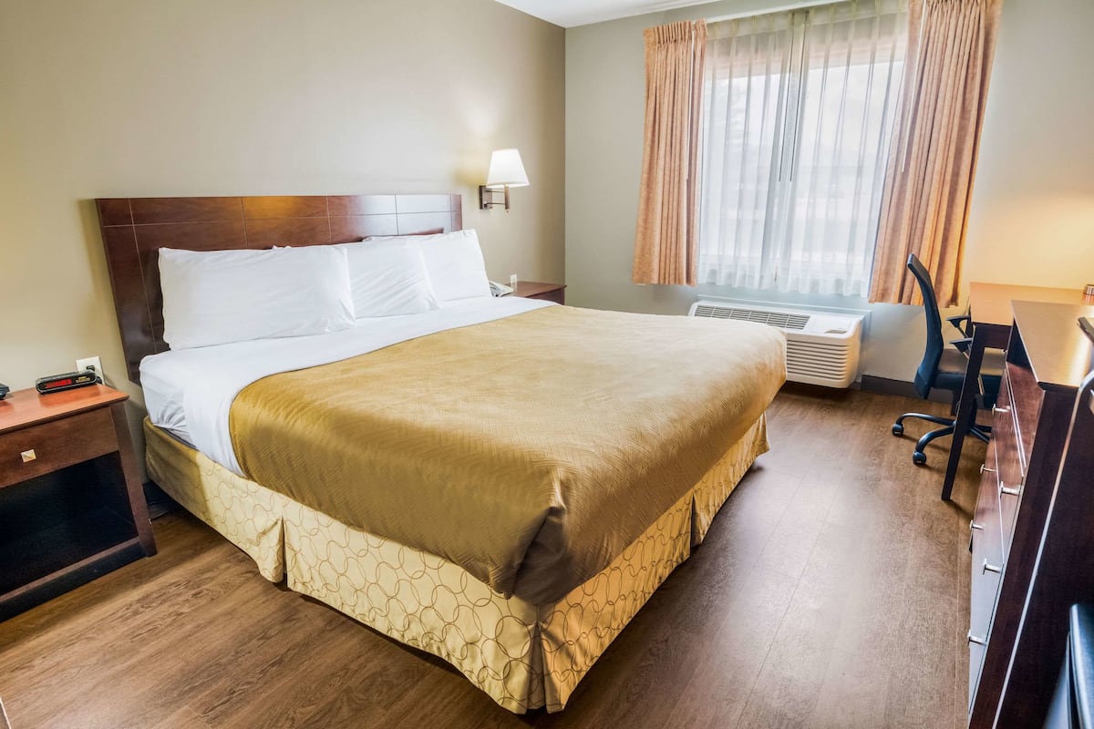 Senior Room, 1 King Bed, Accessible, Non Smoking | 1 bedroom, premium bedding, in-room safe, desk