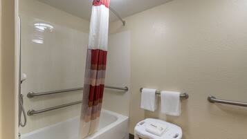Standard Room, 1 King Bed, Accessible (Smoke Free) | Accessible bathroom