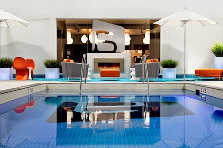 Indoor pool. Aloft by Marriott Calgary University