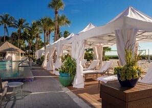 Outdoor pool, cabanas (surcharge), pool umbrellas