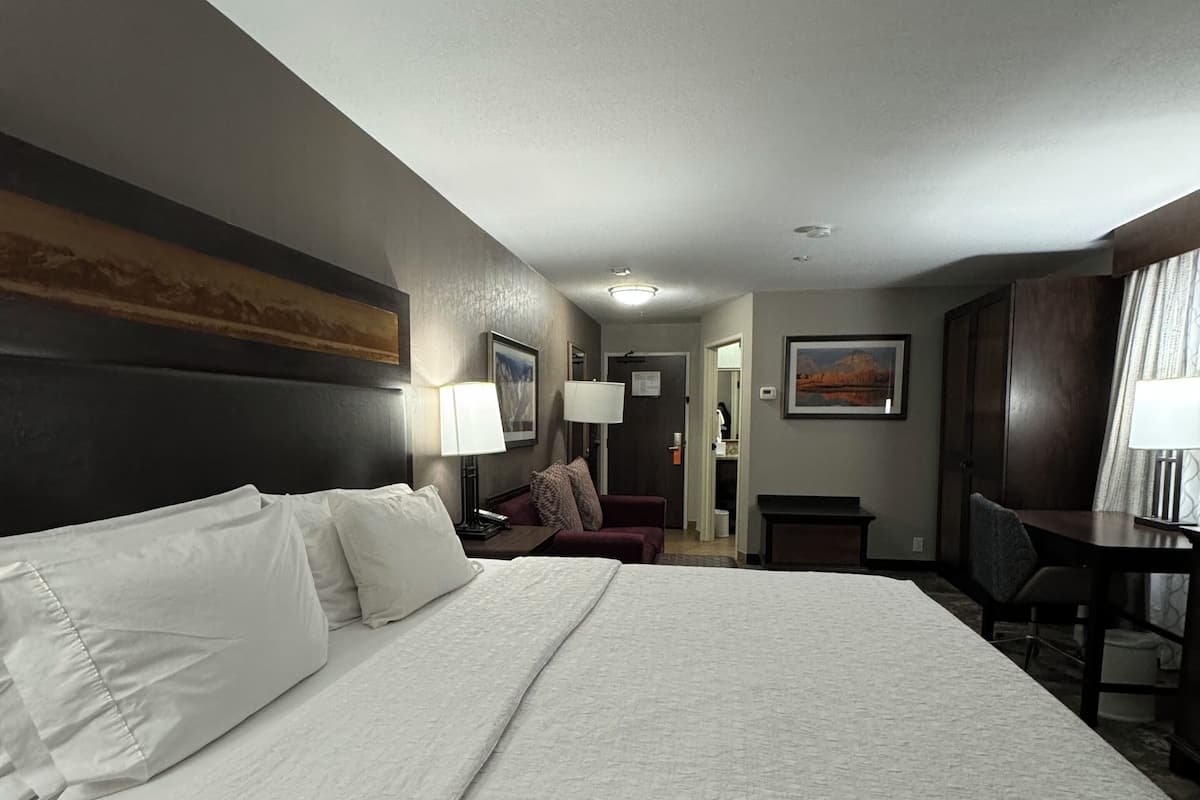 In-room safe, blackout curtains, iron/ironing board