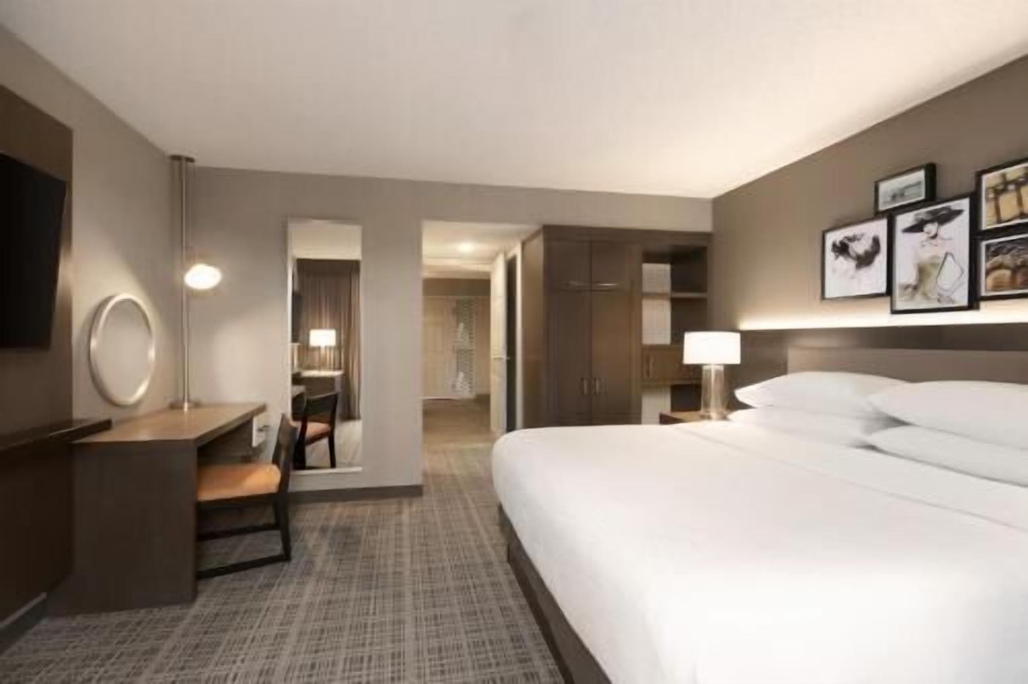 In-room safe, desk, laptop workspace, iron/ironing board