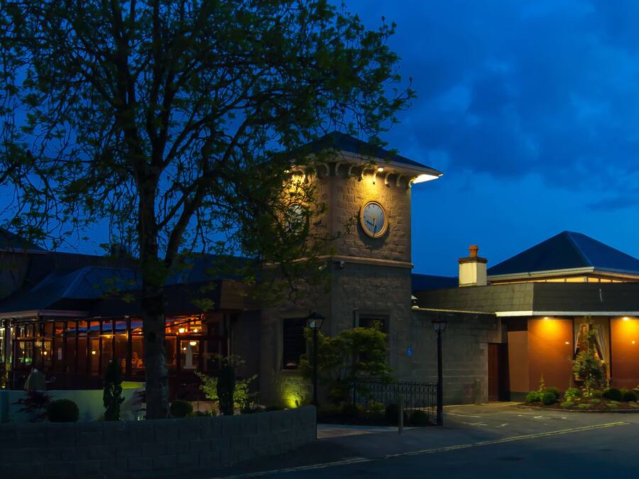 Front of property – evening/night