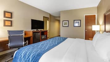 Room, 1 King Bed, Accessible, Non Smoking | Premium bedding, pillowtop beds, desk, blackout drapes
