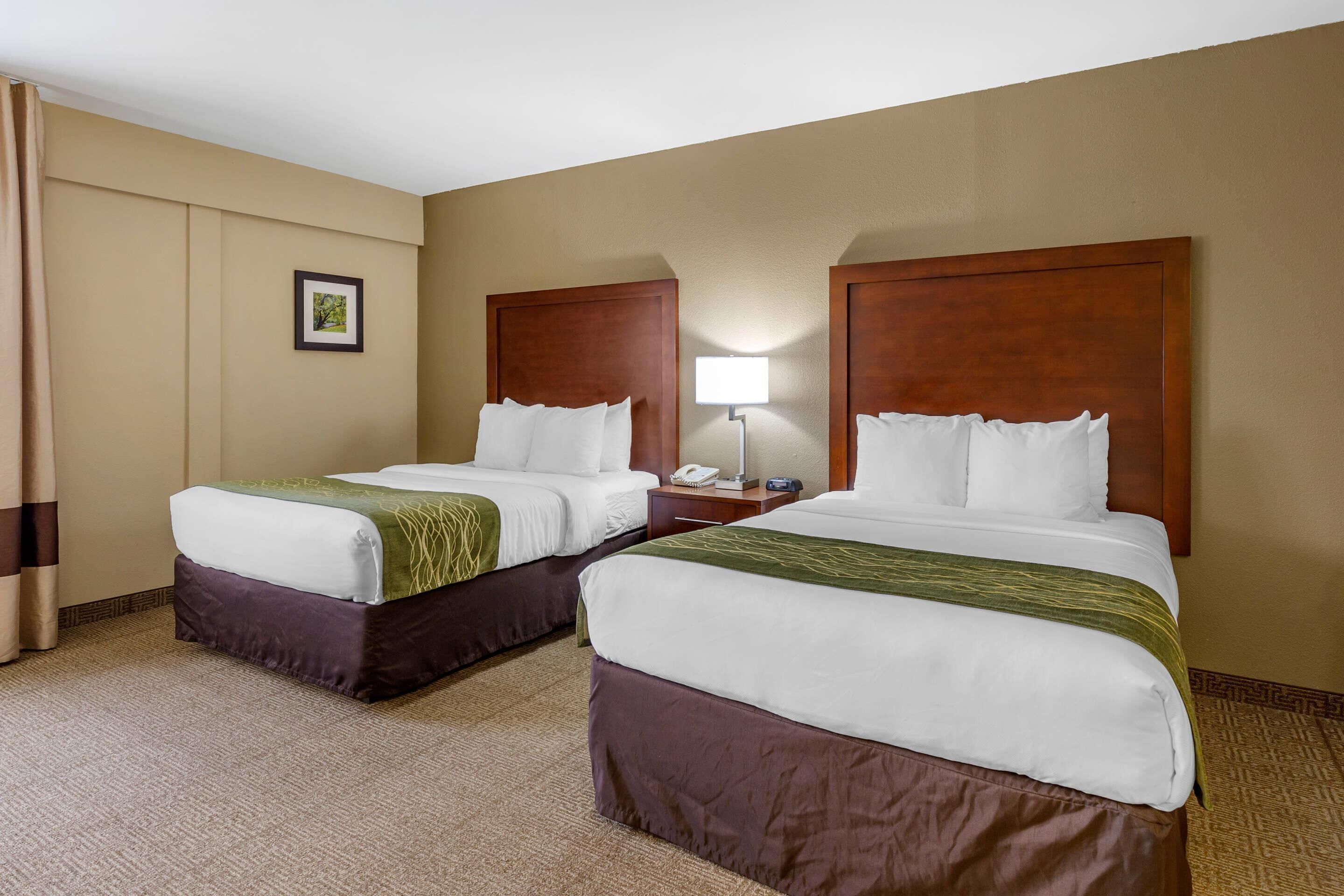 Suite, 2 Double Beds, Non Smoking | Premium bedding, pillowtop beds, desk, blackout drapes