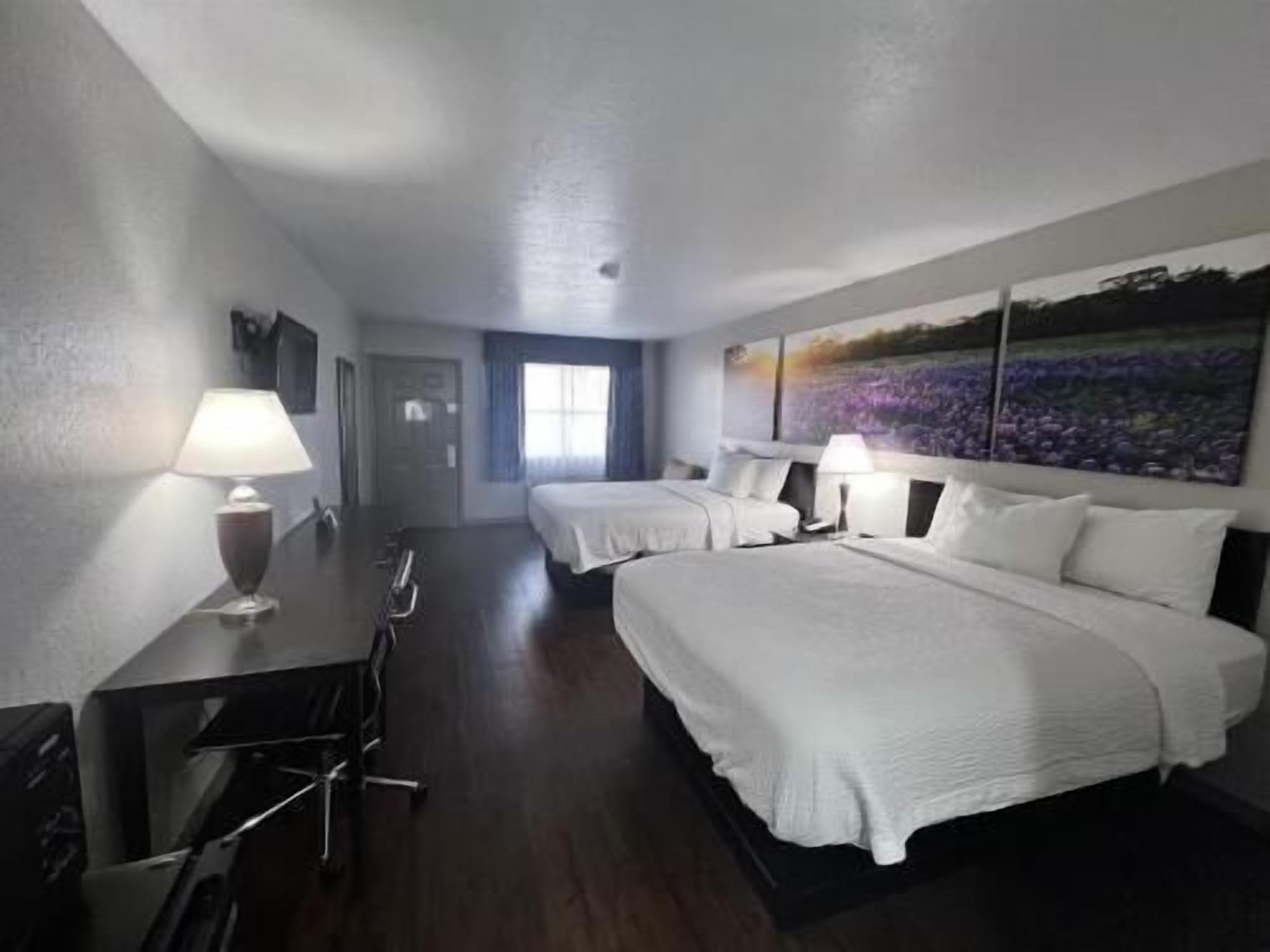 Desk, free WiFi, bed sheets, alarm clocks
