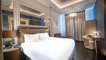 Premium bedding, minibar, in-room safe, desk
