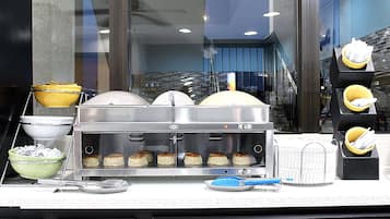 Free daily self-service breakfast