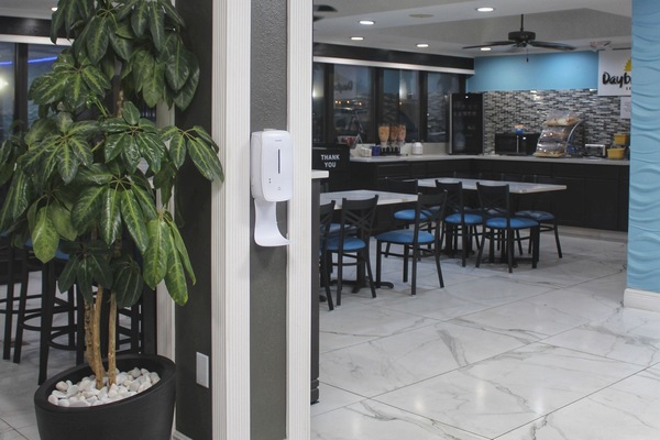 Free daily self-serve breakfast